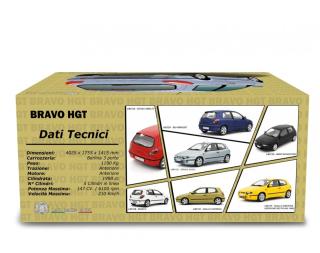 Fiat Bravo 2.0 HGT 1995 Nero Ink Met. Laudoracing 1:18 Resinemodell (Türen, Motorhaube... nicht zu öffnen!)